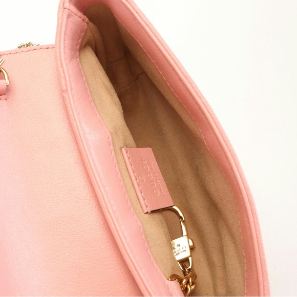 Gucci Super Mini Torchon Bag in Azalea Calfskin Diagonal Leather - Picture 6 of 7